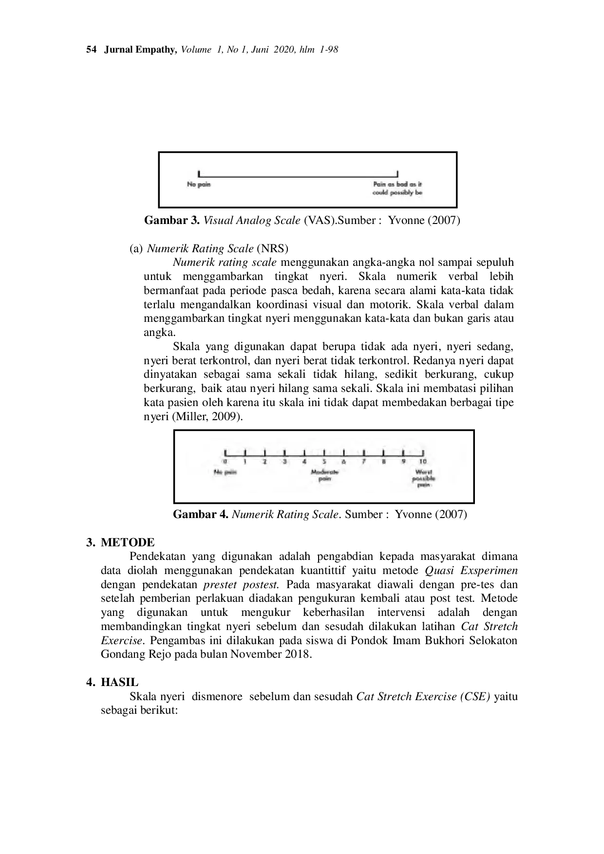 JURIS Cat Stretch Exercise sebagai Salah Satu Solusi Mengatasi Dismenore pada Remaja Putri