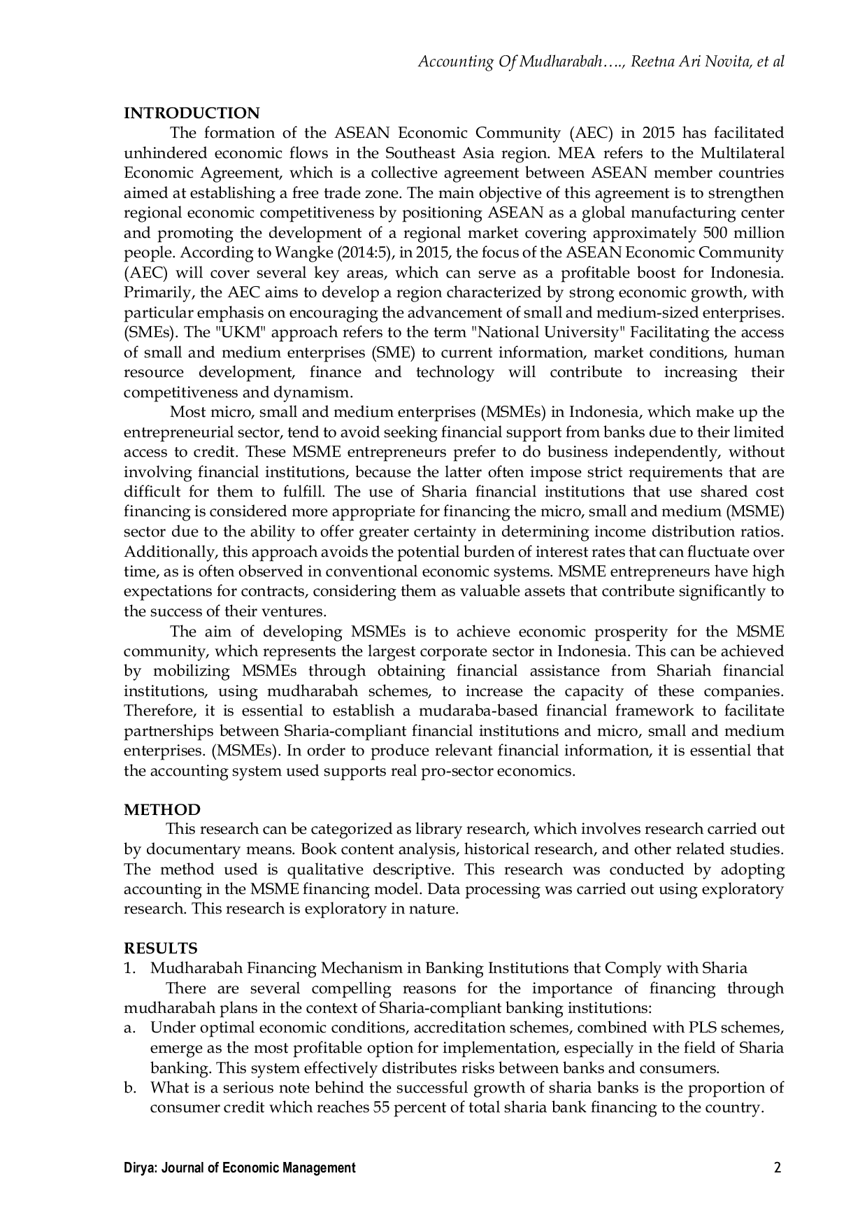 JURIS Accounting Of Mudharabah Transactions According To Islamic Concepts