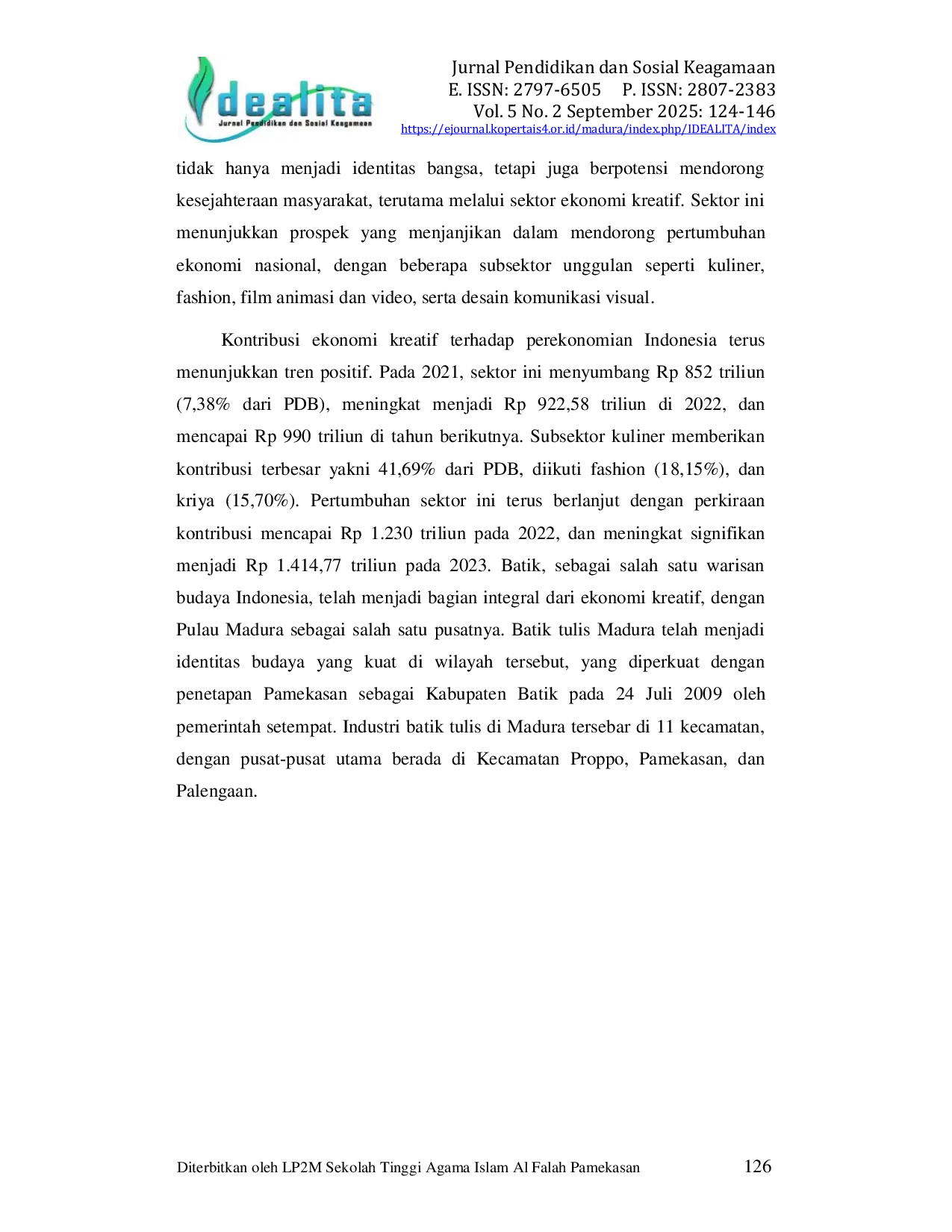 JURIS Optimalisasi Bumdesma kampung batik based on One Village One Product One Village One Prpduct