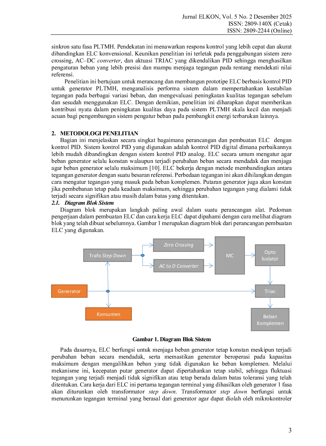 JURIS Rancang Bangun Pengatur Beban Otomatis Berbasis Mikrokontroler Sebagai Penstabil Tegangan Pembangkit Listrik Tenaga Mikrohidro