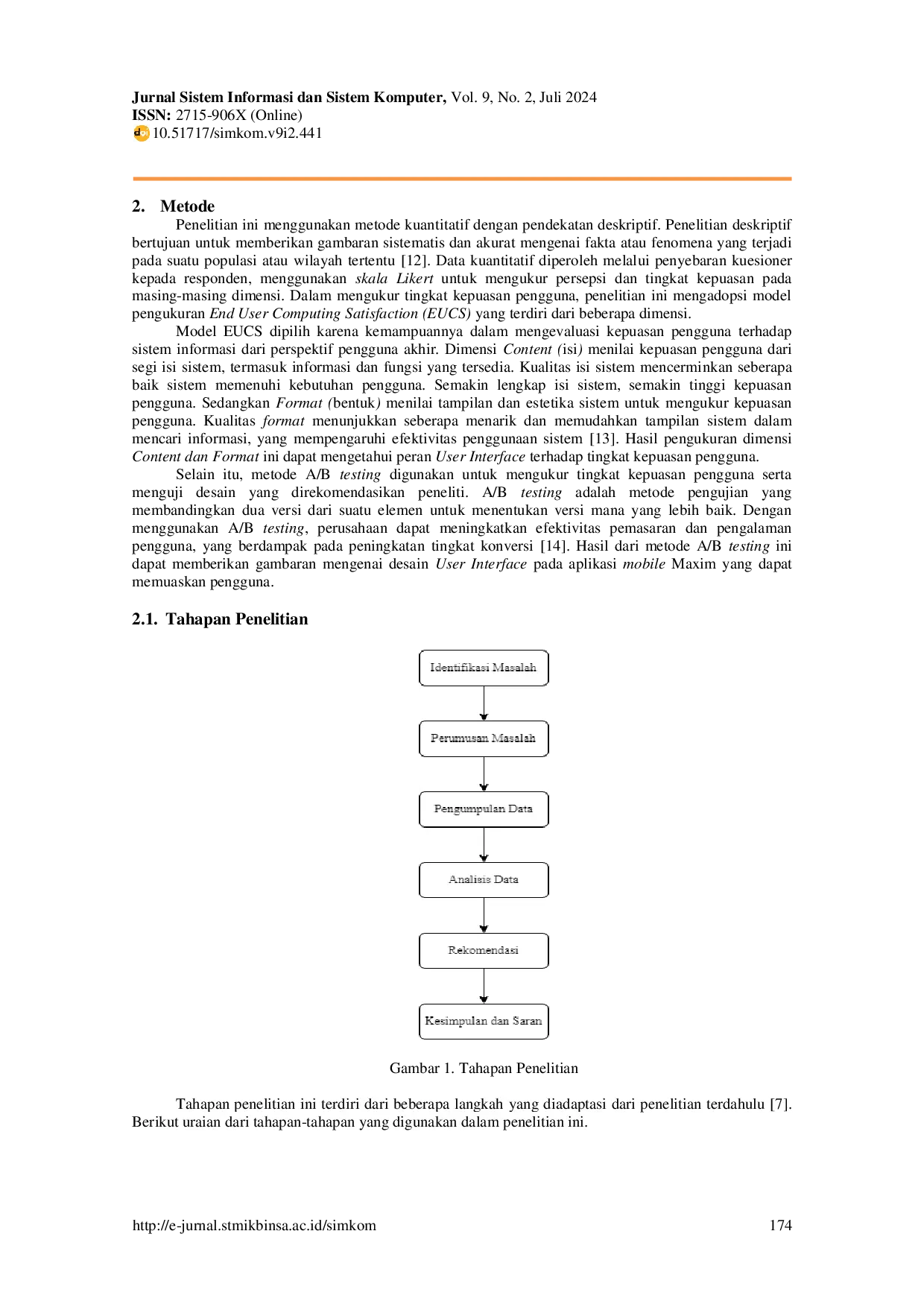 JURIS Analisis Peran Desain User Interface Aplikasi Mobile Maxim Menggunakan Metode A B Testing