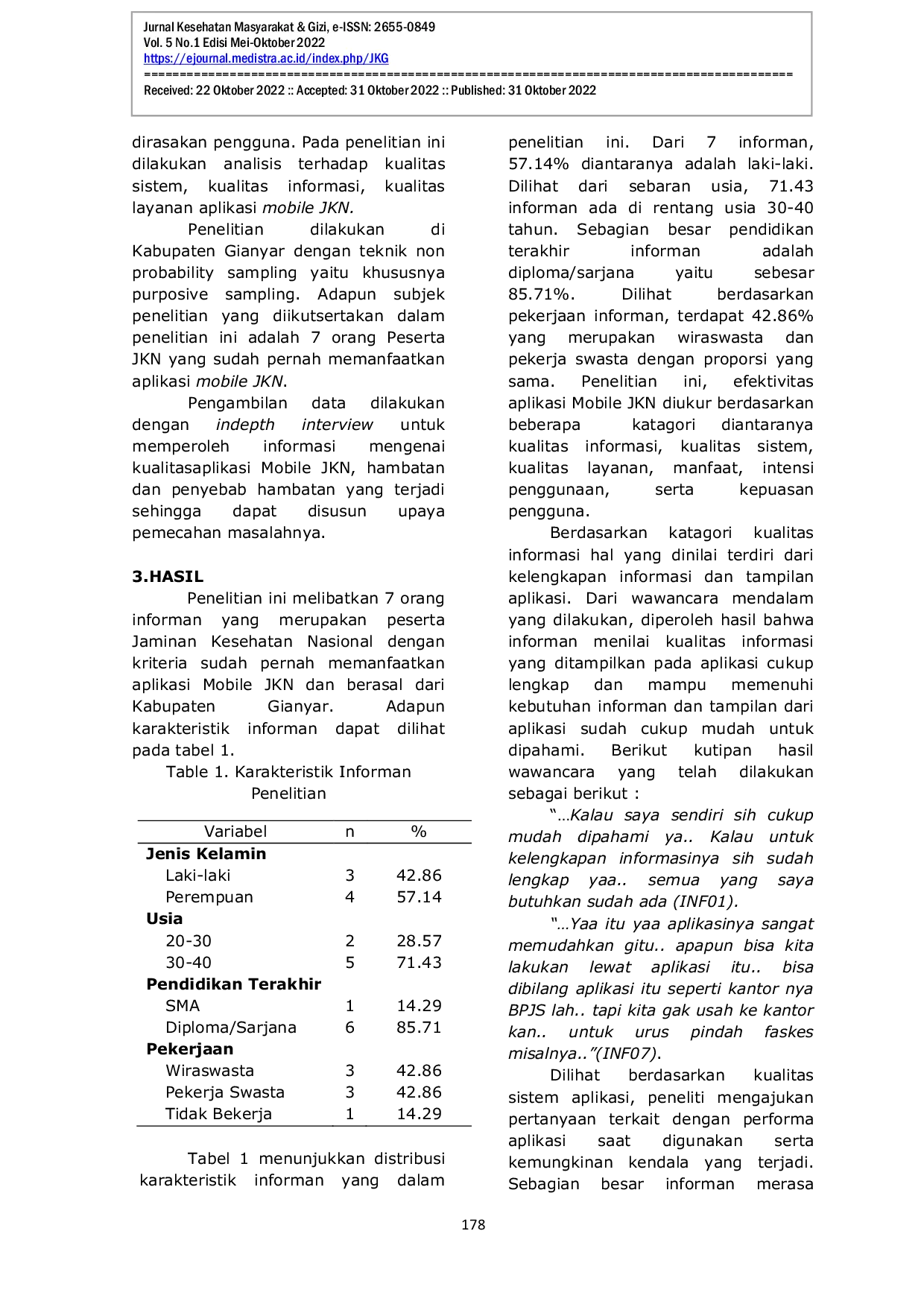 JURIS Kualitas Aplikasi Mobile Jkn Dalam Upaya Meningkatkan Akses Pelayanan Kesehatan Bagi Peserta Jkn Di Masa Pandemi Covid 19