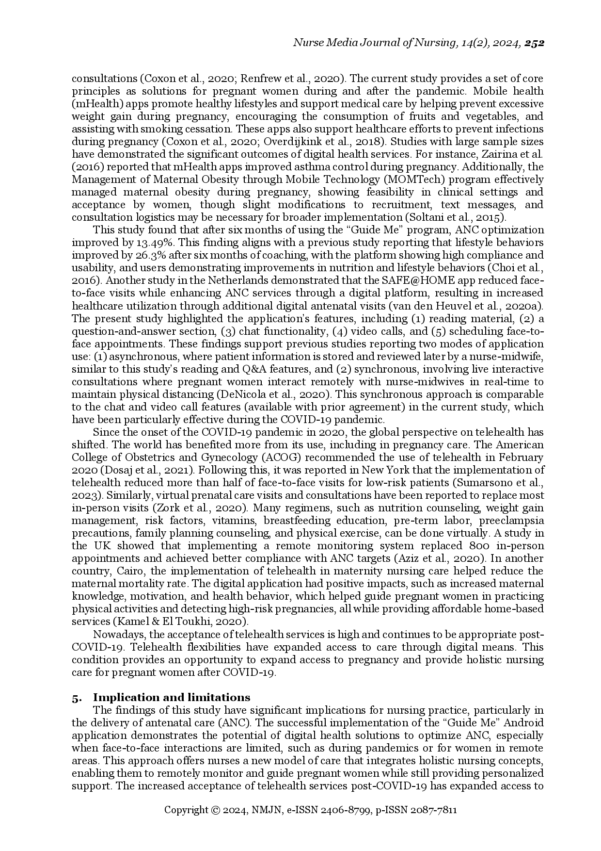 juris Optimizing Antenatal Care The Effects of a Holistic Nursing Android Application for Pregnant Women