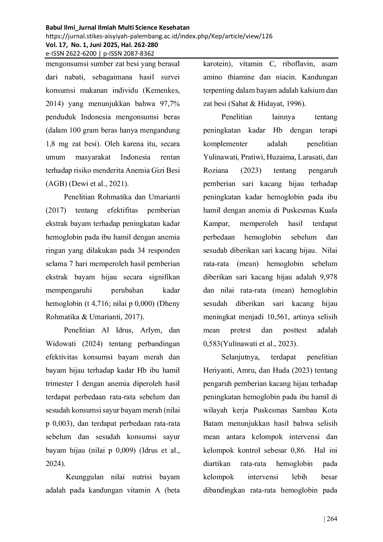 JURIS Literature Review Terapi Komplementer Pada Ibu Hamil Dengan Anemia