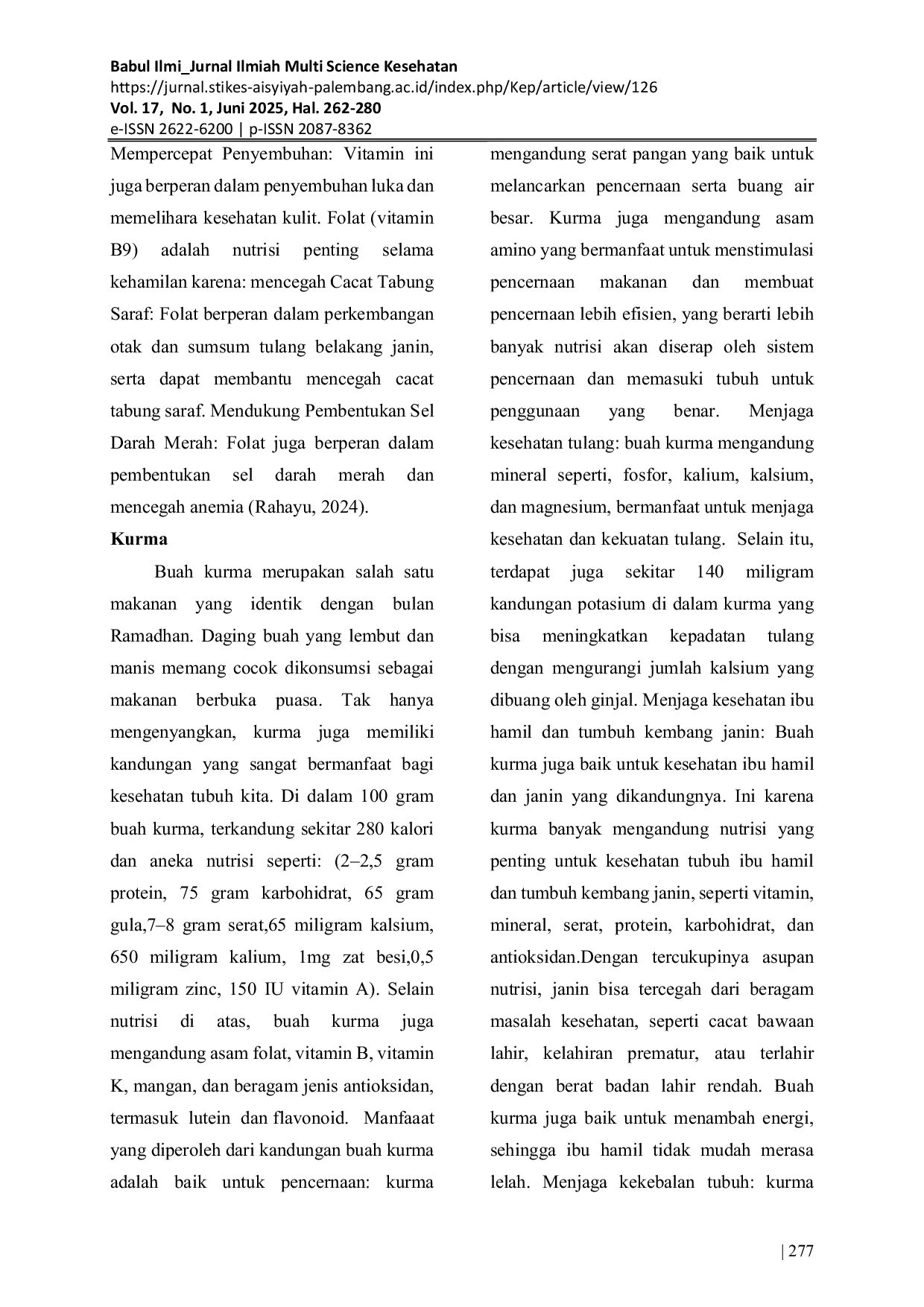 JURIS Literature Review Terapi Komplementer Pada Ibu Hamil Dengan Anemia