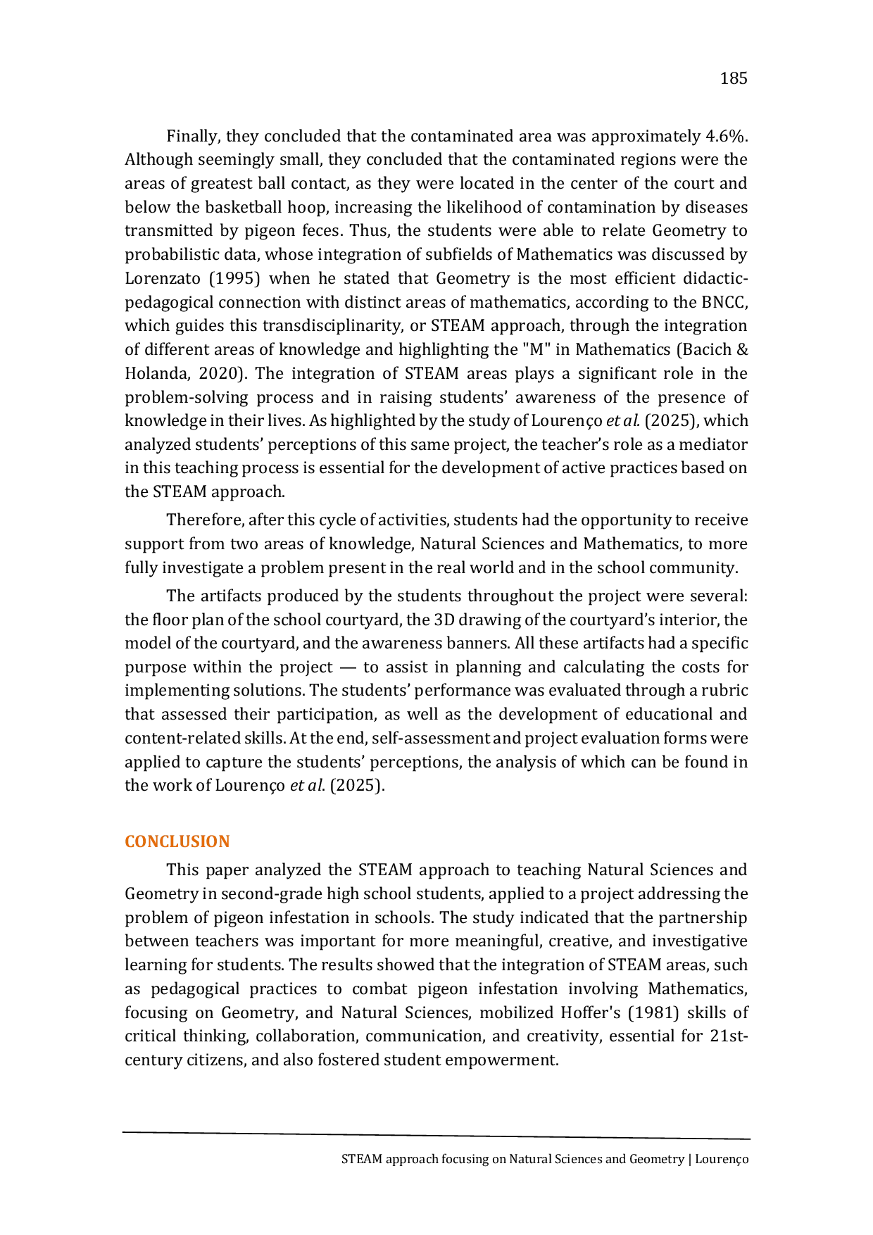 JURIS STEAM Approach Focusing on Natural Sciences and Geometry in the Proliferation of Pigeons
