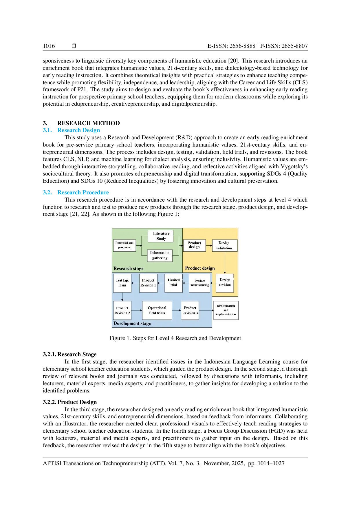JURIS Development of Reading Enrichment Books Integrating Humanistic Values and 21st Century Skills for Pre Service Teachers