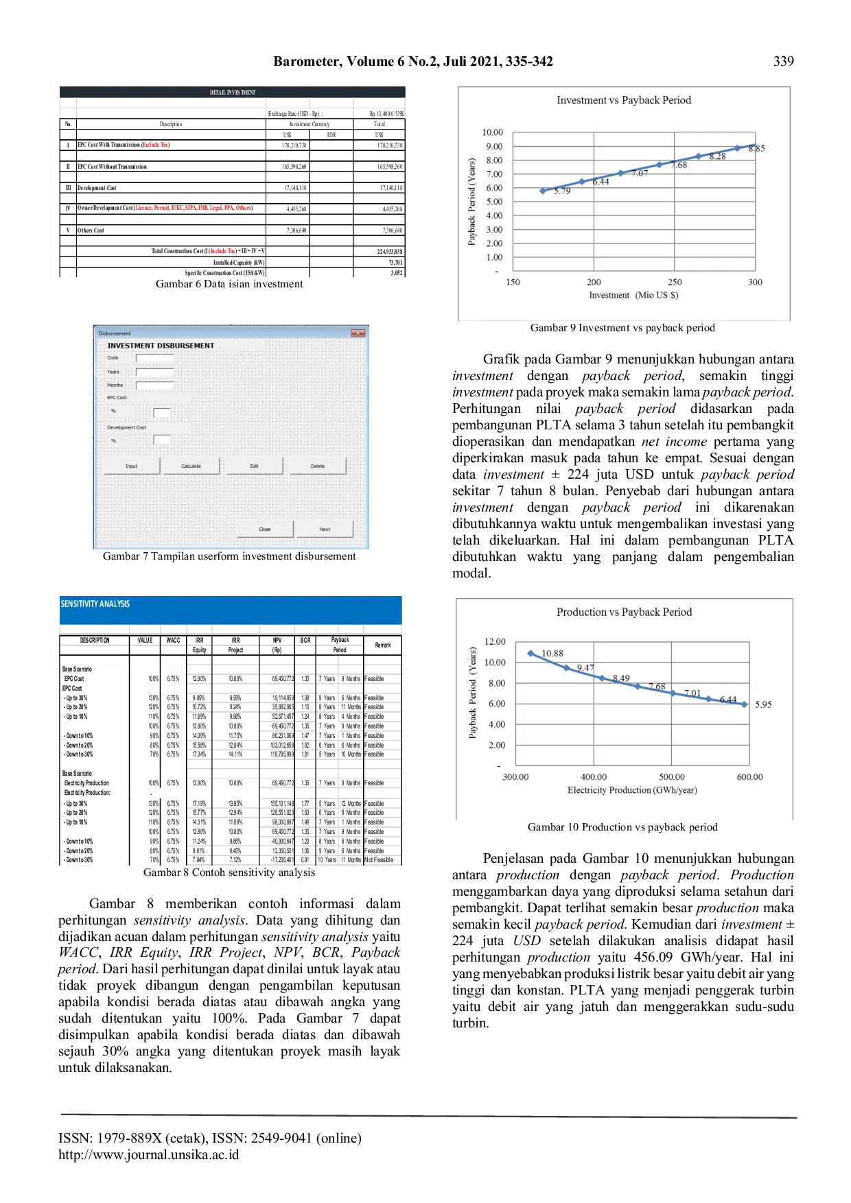 JURIS Analisis Kelayakan Ekonomi Dan Finansial Pembangkit Listrik Tenaga Air Plta Dengan Menggunakan Software Visual Basic For Applications Vba
