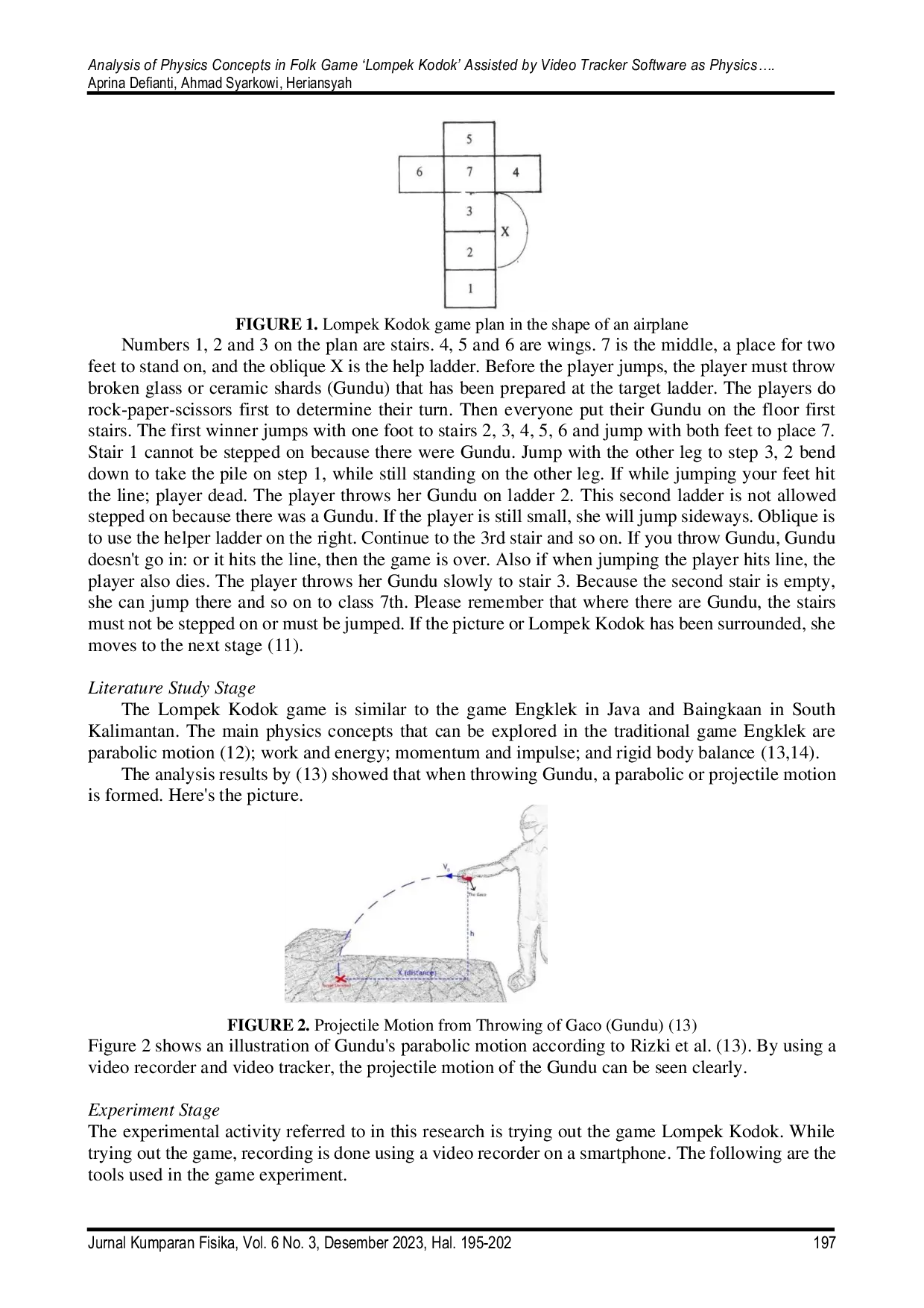 JURIS Analysis Of Physics Concepts In Folk Game Lompek Kodok Assisted By Video Tracker Software As Physics Teaching Material