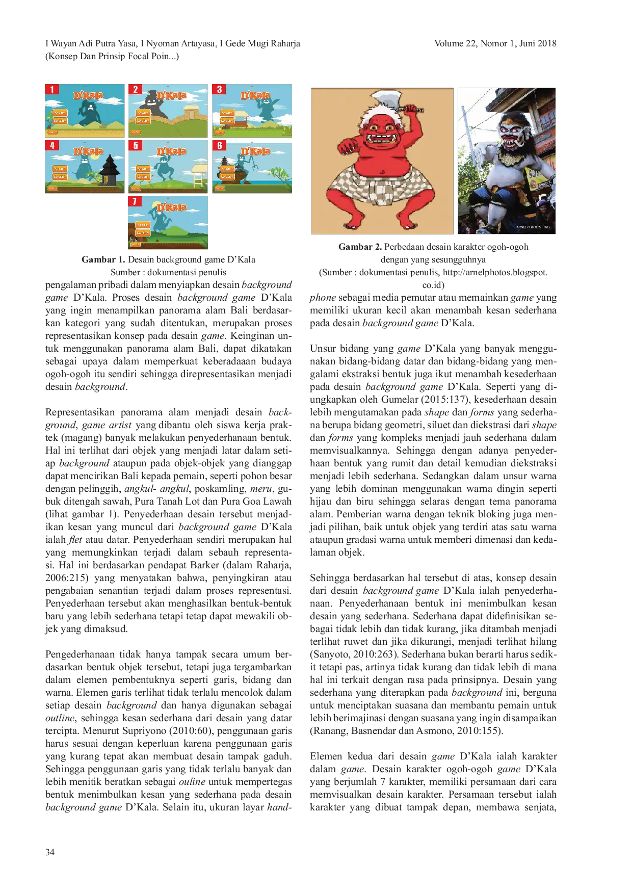 JURIS Konsep Dan Prinsip Focal Point Pada Desain Game D kala