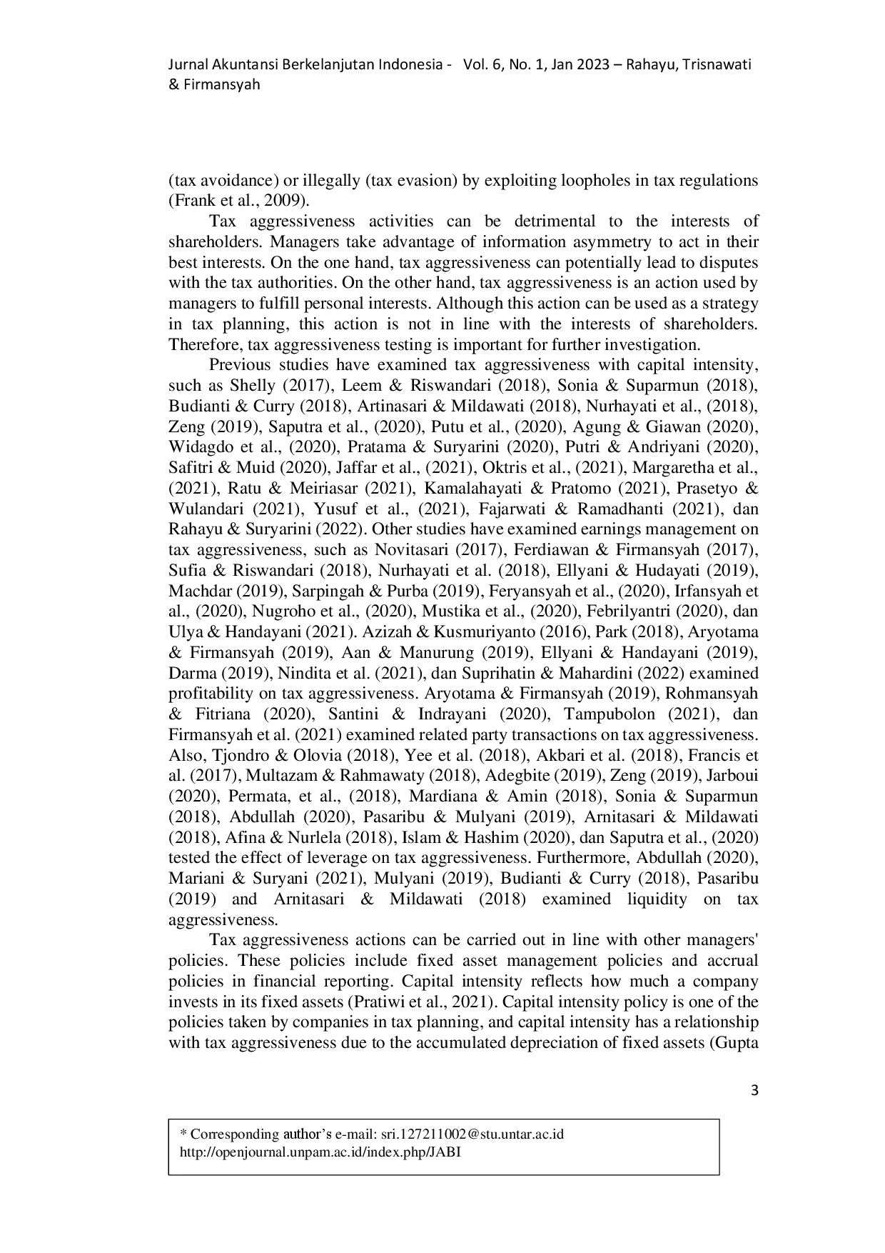 juris Capital Intensity Earning Management and Tax Aggressiveness The Moderation Role of Related Party Transactions