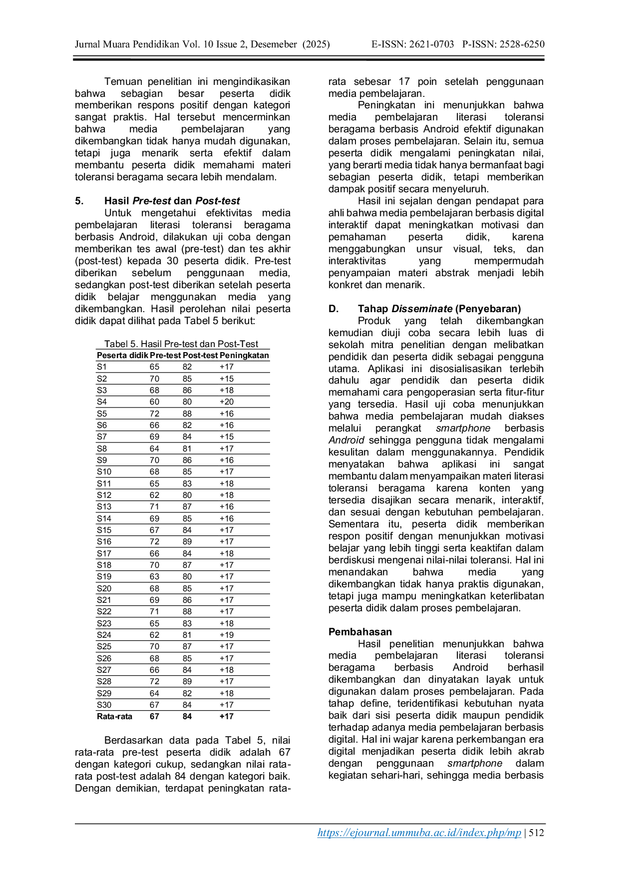 JURIS Pengembangan Media Pembelajaran Literasi Toleransi Beragama Berbasis Android