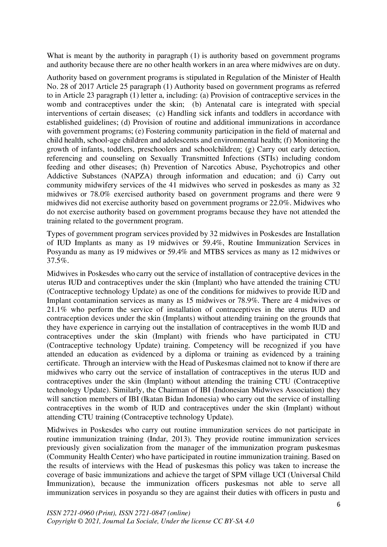 juris Legal Protection of Midwives in Providing Health Services at Village Health Post