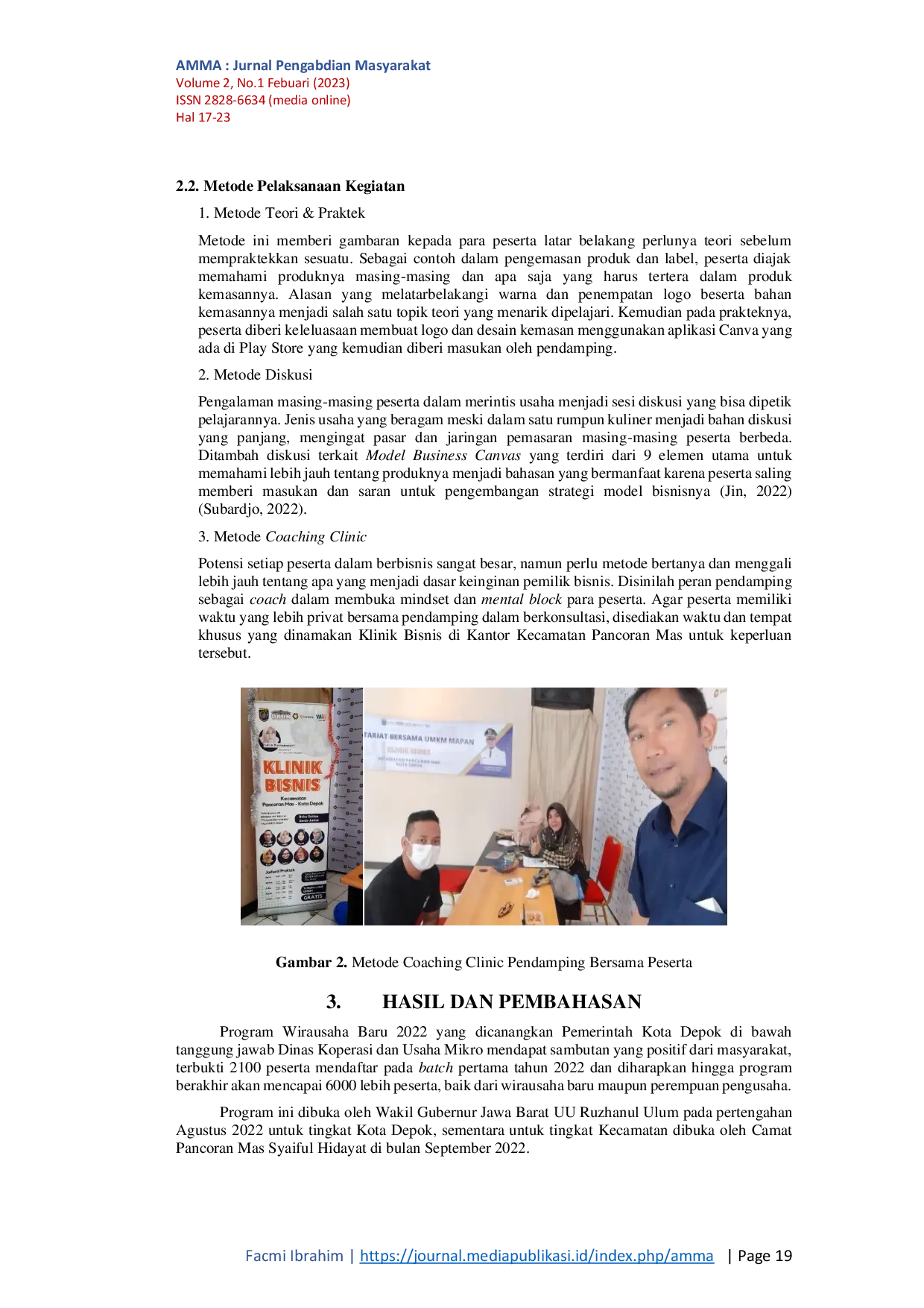 JURIS Pendampingan Program Wirausaha Baru di Kelurahan Rangkapan Jaya Kota Depok Guna Menumbuhkan Kemandirian Berusaha