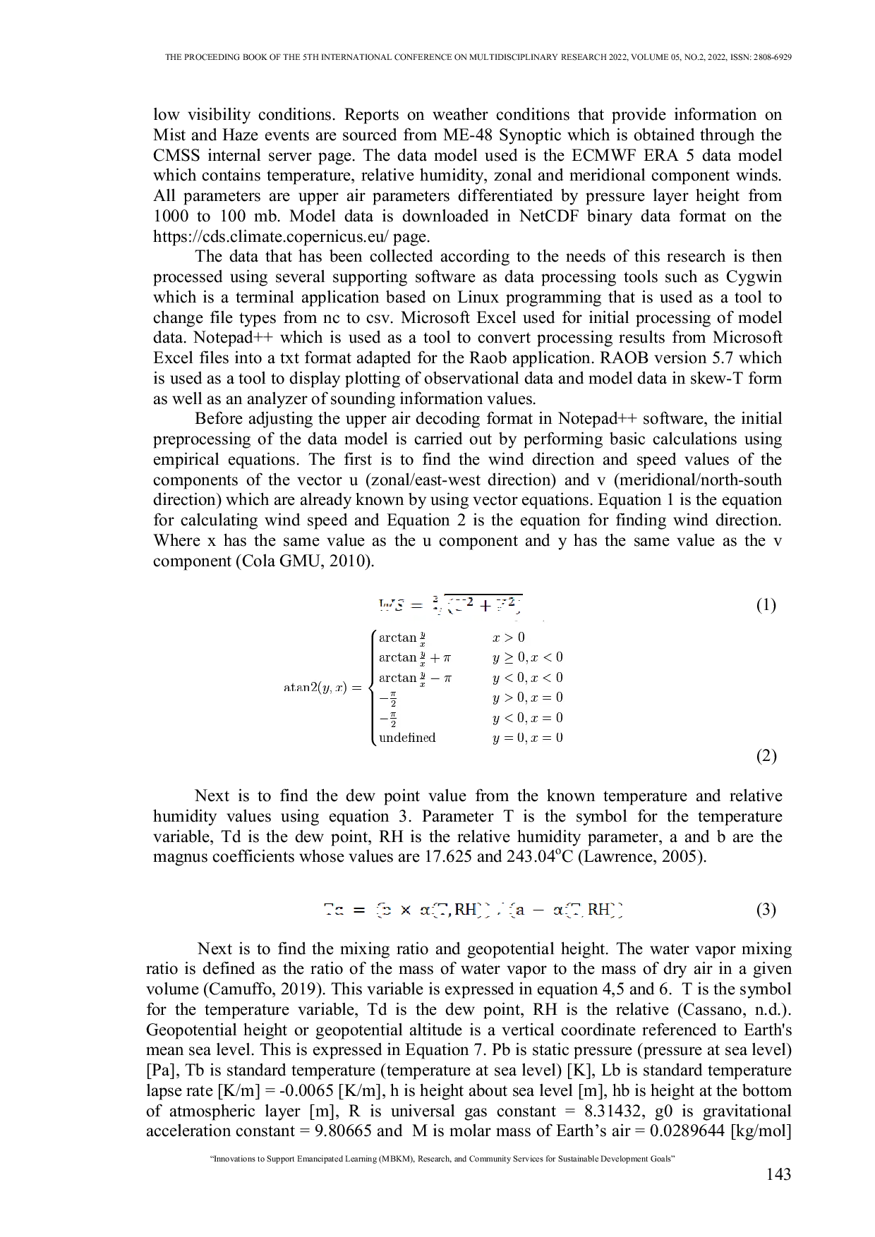 JURIS Visualization of Aerological Diagram and Analysis of Atmospheric Sounding Information Using Raob with Model Data During Low Visibility Conditions at Cengkareng Meteorological Station
