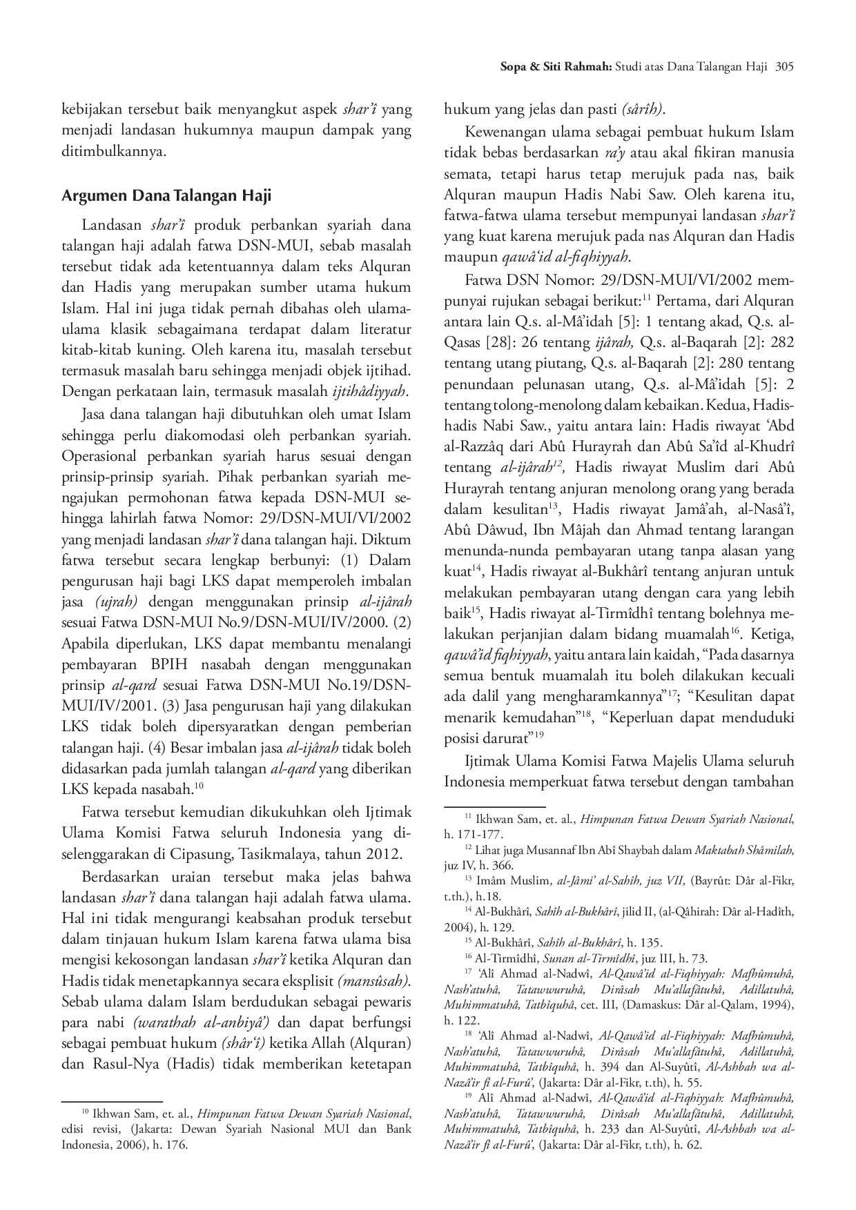 juris Studi Evaluasi atas Dana Talangan Haji Produk Perbankan Syariah di Indonesia