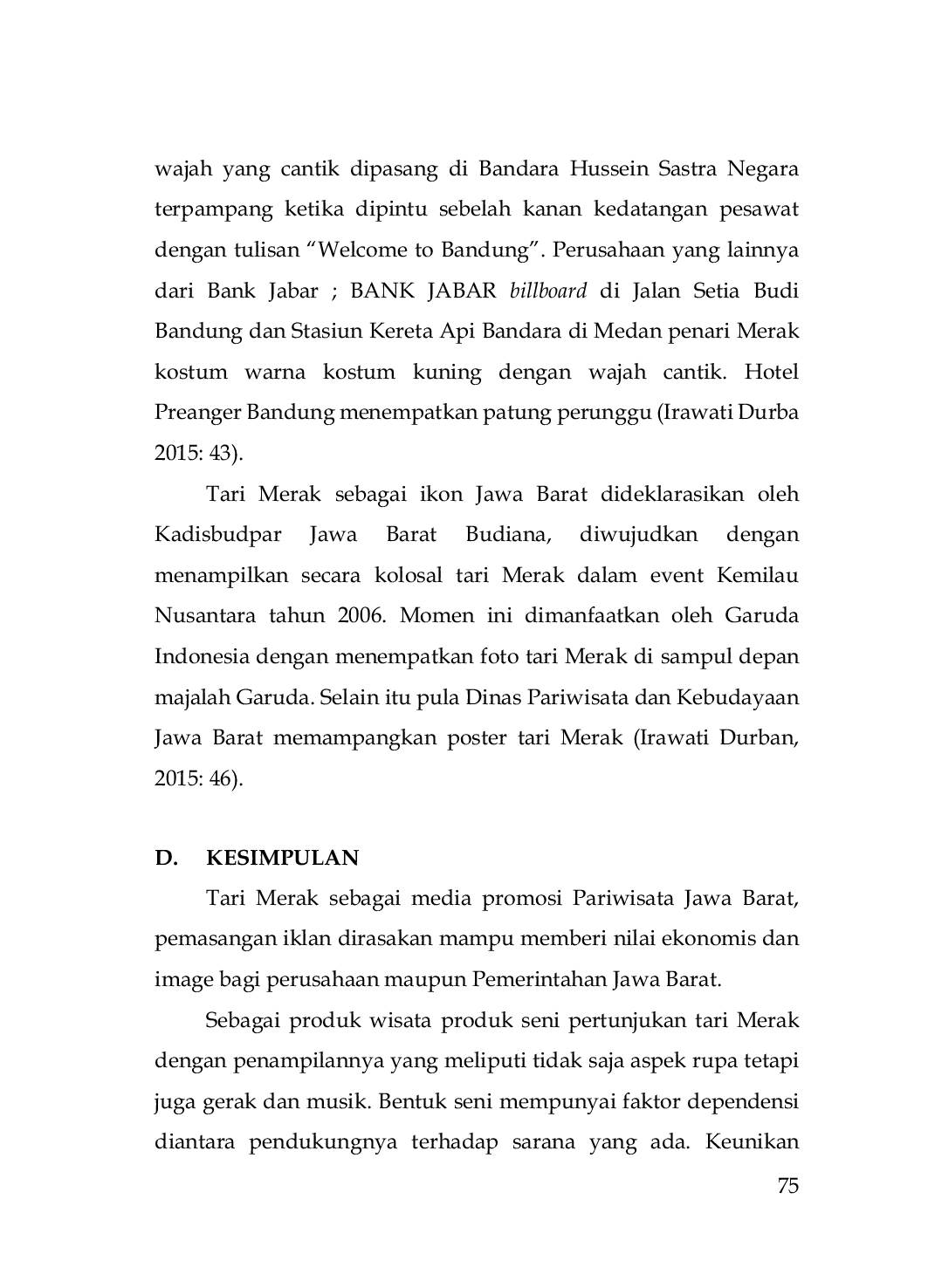 JURIS Tari Merak Media Promosi Pariwisata Jawa Barat