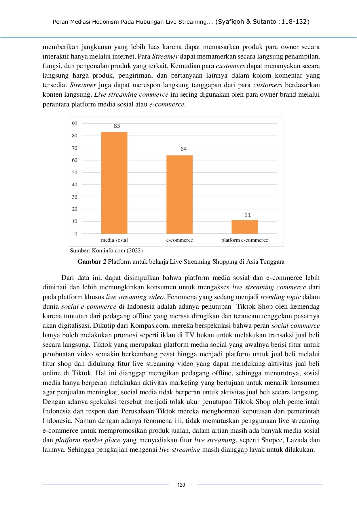 JURIS Peran Mediasi Hedonism Pada Hubungan Live Streaming E Commerce dengan Perilaku Pembelian Impulsif