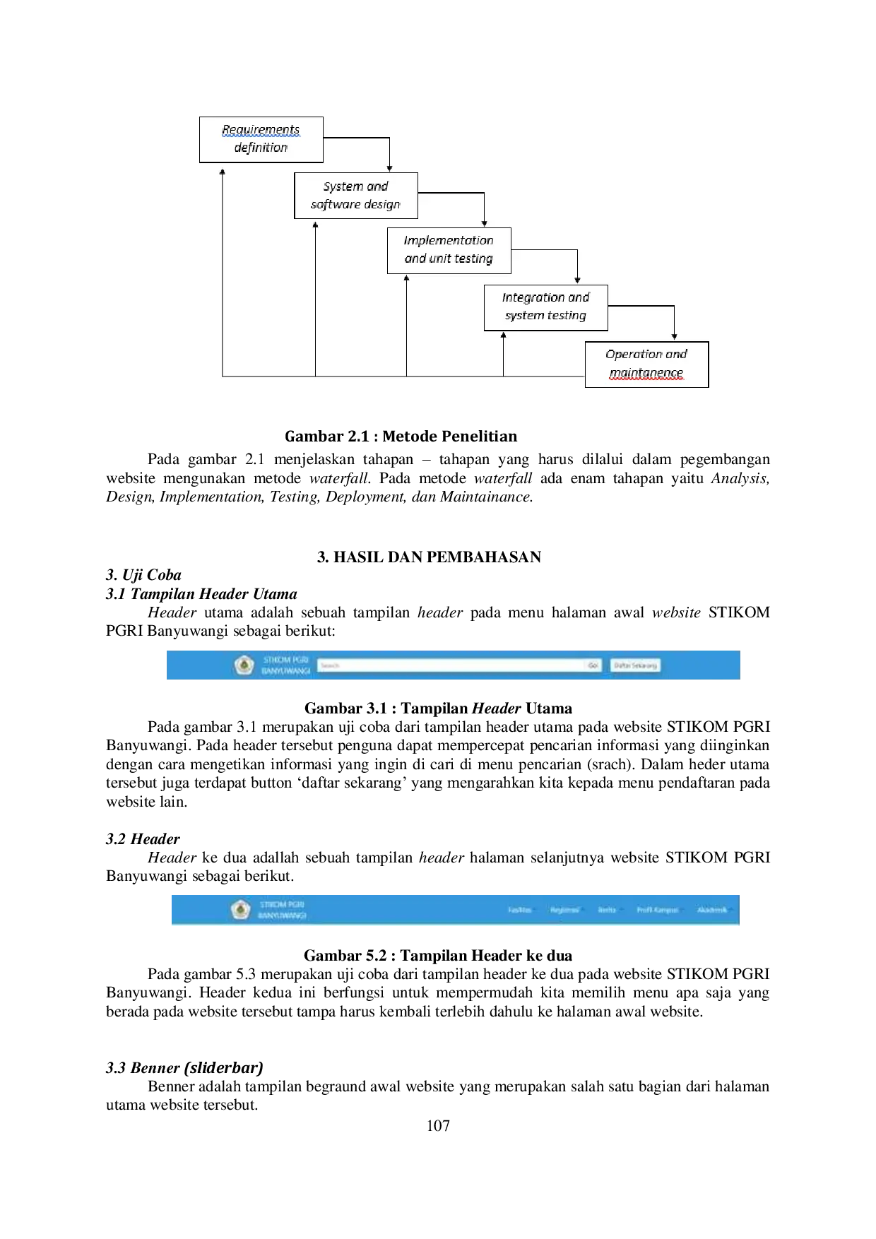 JURIS Pengembangan Front End Website STIKOM PGRI Banyuwangi dengan Pendekatan Component Oriented Programming dan Style Flat Design