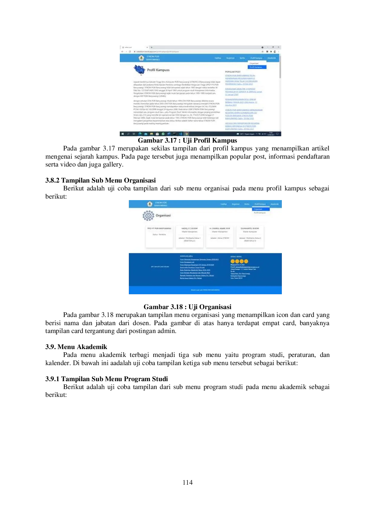 JURIS Pengembangan Front End Website STIKOM PGRI Banyuwangi dengan Pendekatan Component Oriented Programming dan Style Flat Design