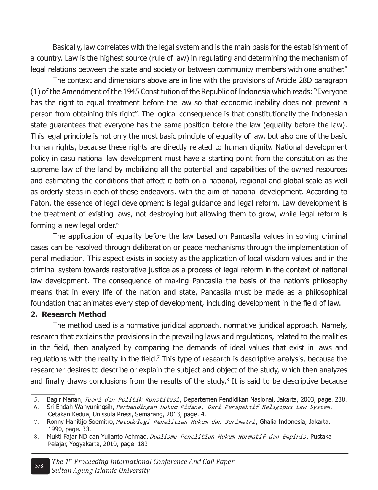 JURIS Penal Mediation As Representation Of Pancasila Values In Criminal Justice System