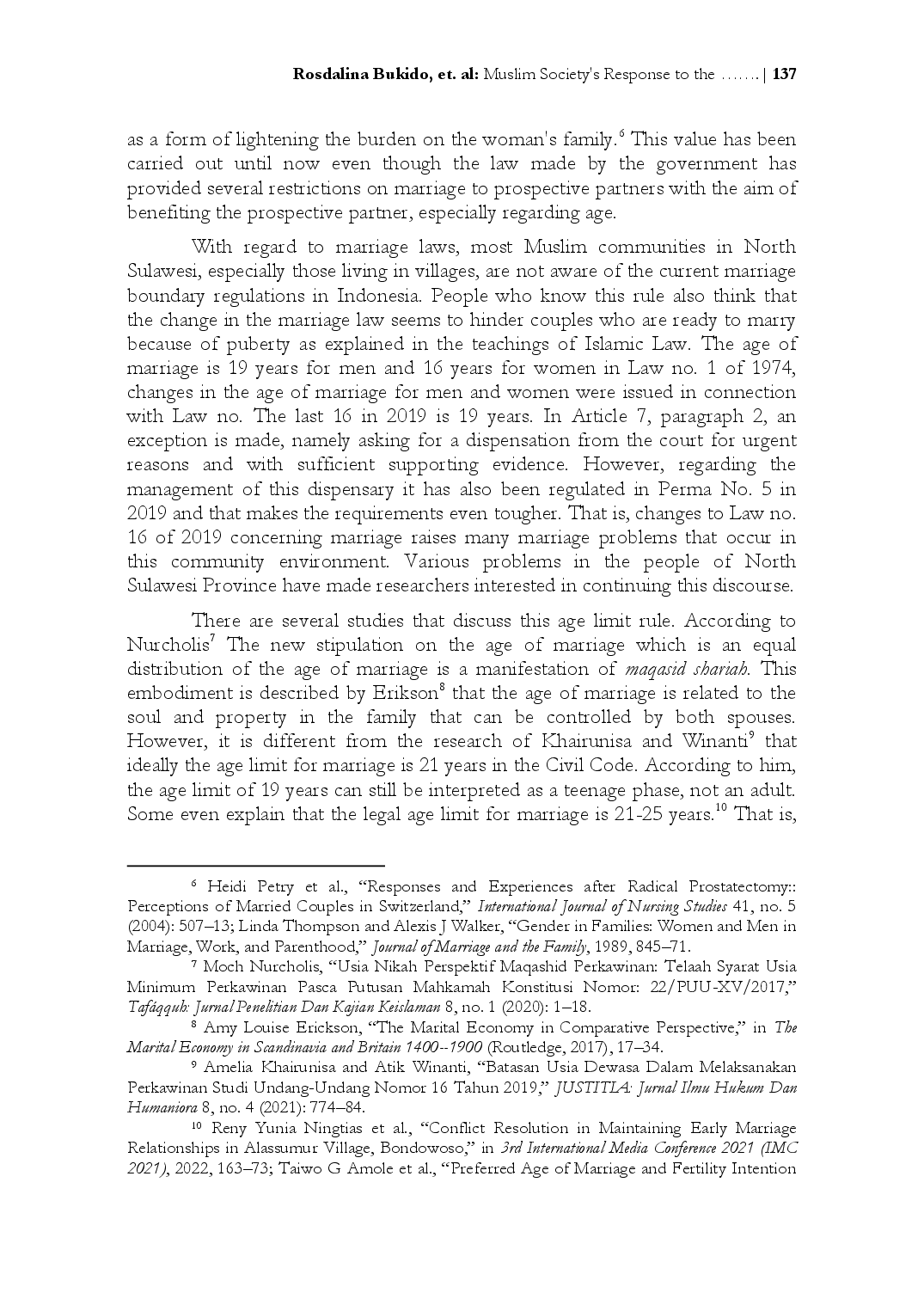 juris Muslim Society s Response to the New Rule of Marriage Age