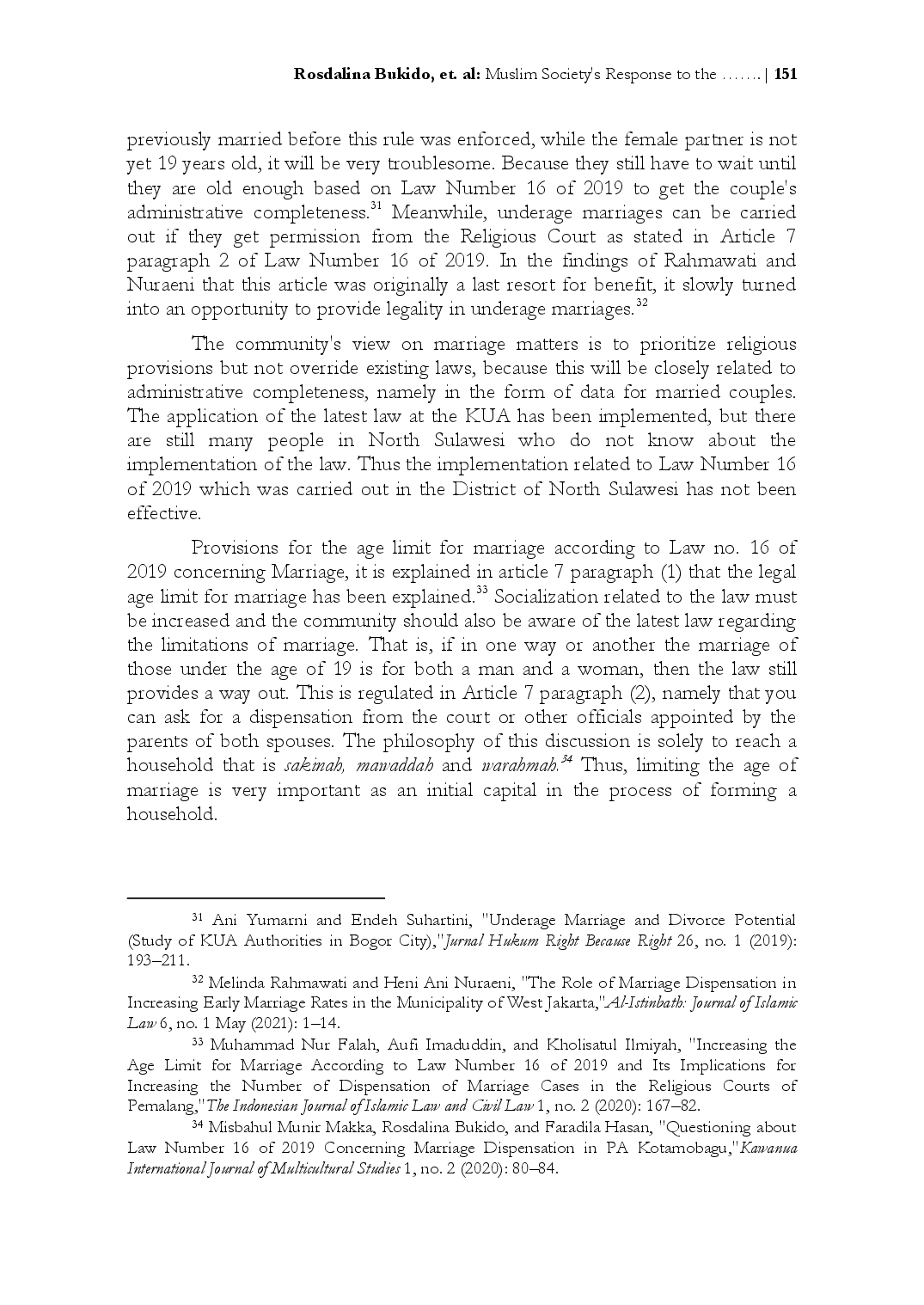 juris Muslim Society s Response to the New Rule of Marriage Age