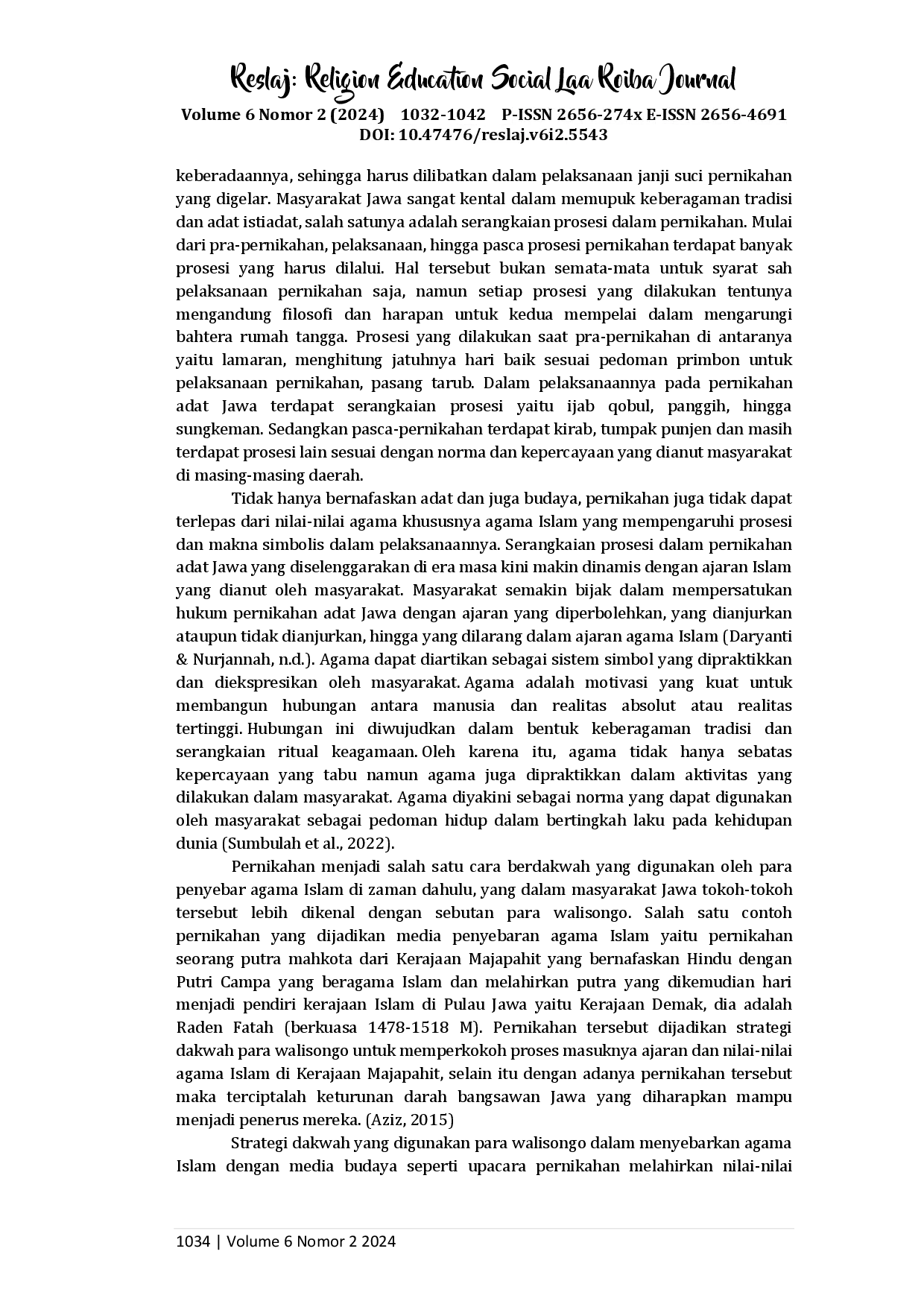 juris Makna Upacara Adat Panggih Pernikahan Adat Jawa di CV Aksara Multikreasi Menurut Perspektif Hukum Urf dalam Khasanah Islam