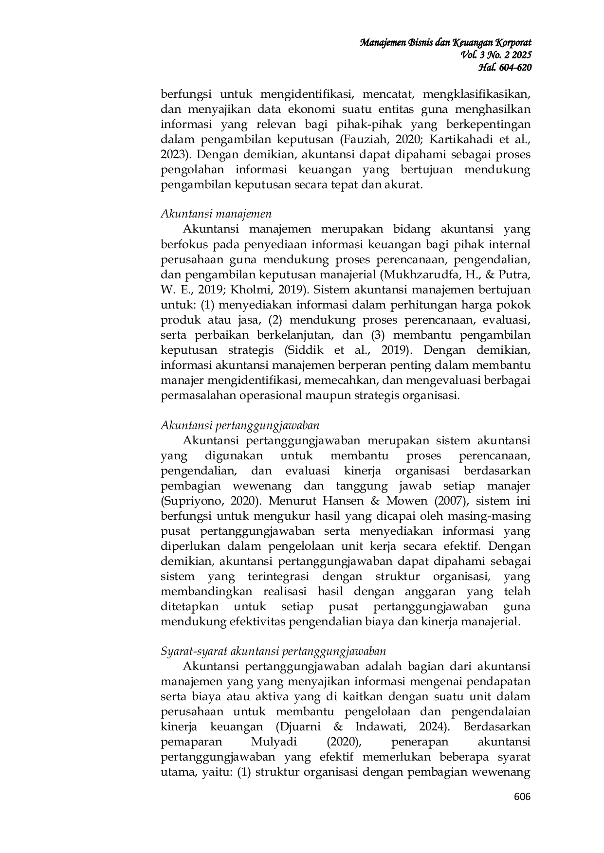 JURIS Analisis Implementasi Akuntansi Pertanggungjawaban Sebagai Alat Penilaian Kinerja Pusat Biaya Pada Perusahaan Daerah Air Minum PDAM Wanua Wenang Manado