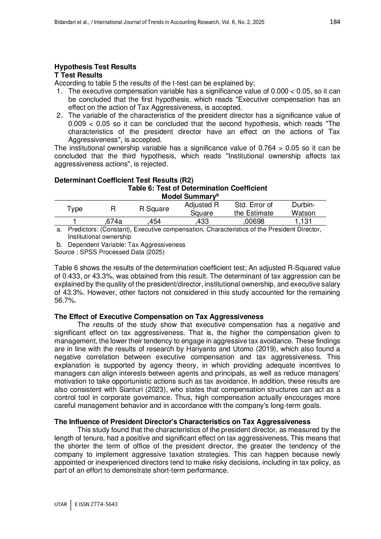 JURIS Factors That Affect The Aggressiveness of Taxes on Companies in The Basic And Chemical Industrial Sectors