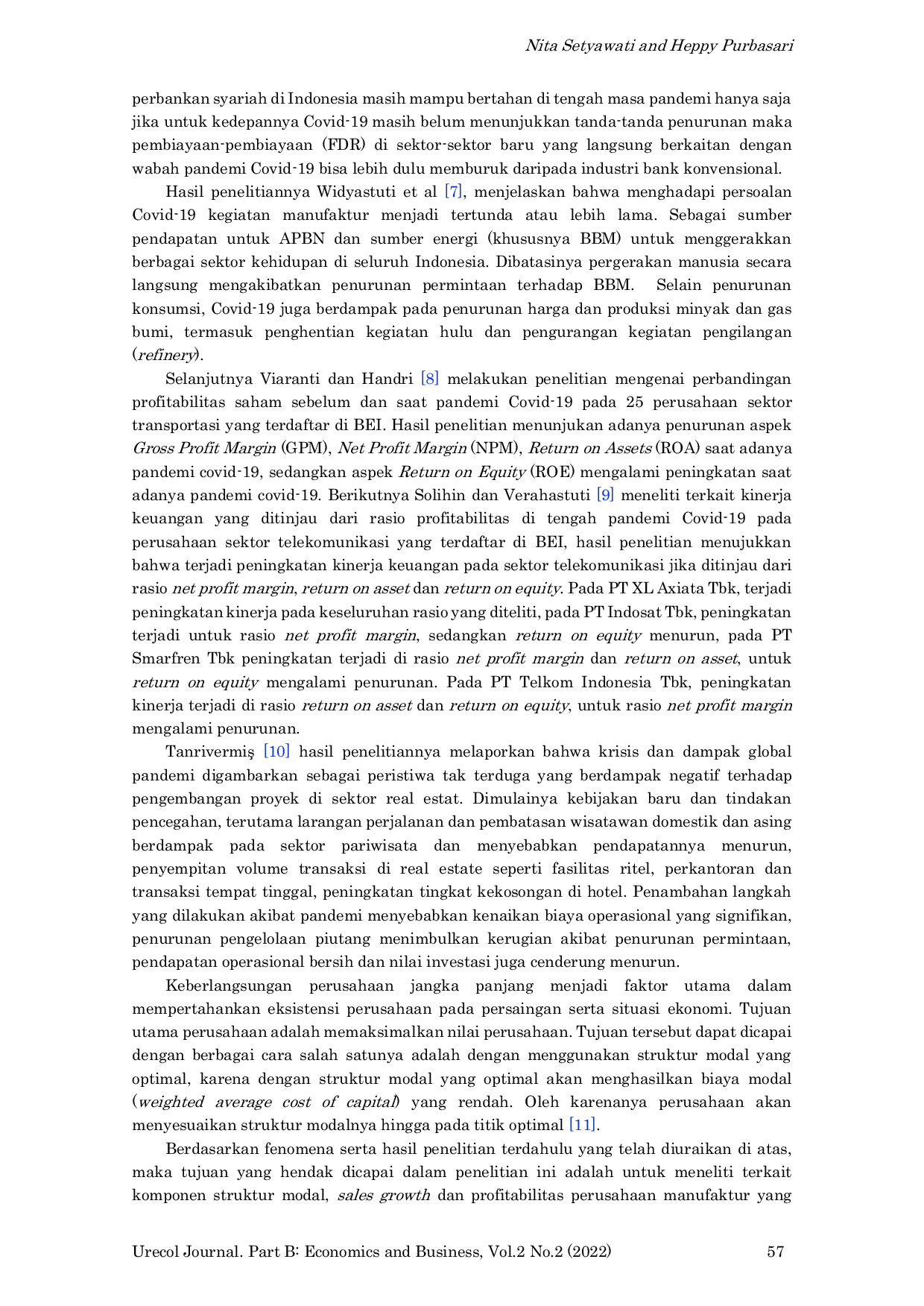 JURIS Component Analysis of Capital Structure Sales Growth and Profitability in Manufacturing Companies Listed on The Indonesia Stock Exchange 2019 and 2020