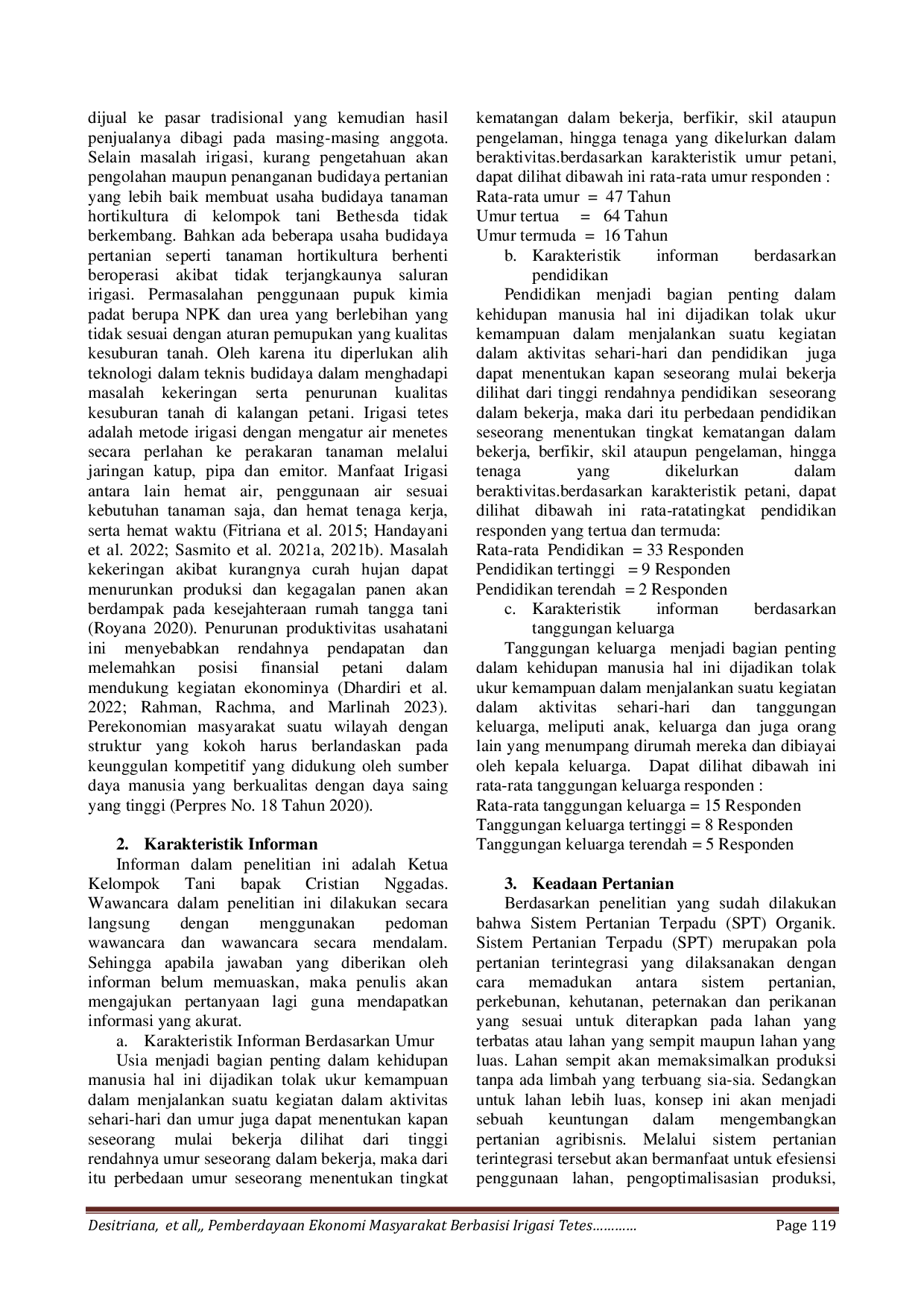 JURIS Pemberdayaan Ekonomi Masyarakat Berbasis Teknologi Irigasi Tetes Dengan Energi Hijau Energi Surya Untuk Meningkatkan Produksi Tanaman Hortikultura Pada Kelompok Tani Bethesda Desa Penfui Timur Kabup