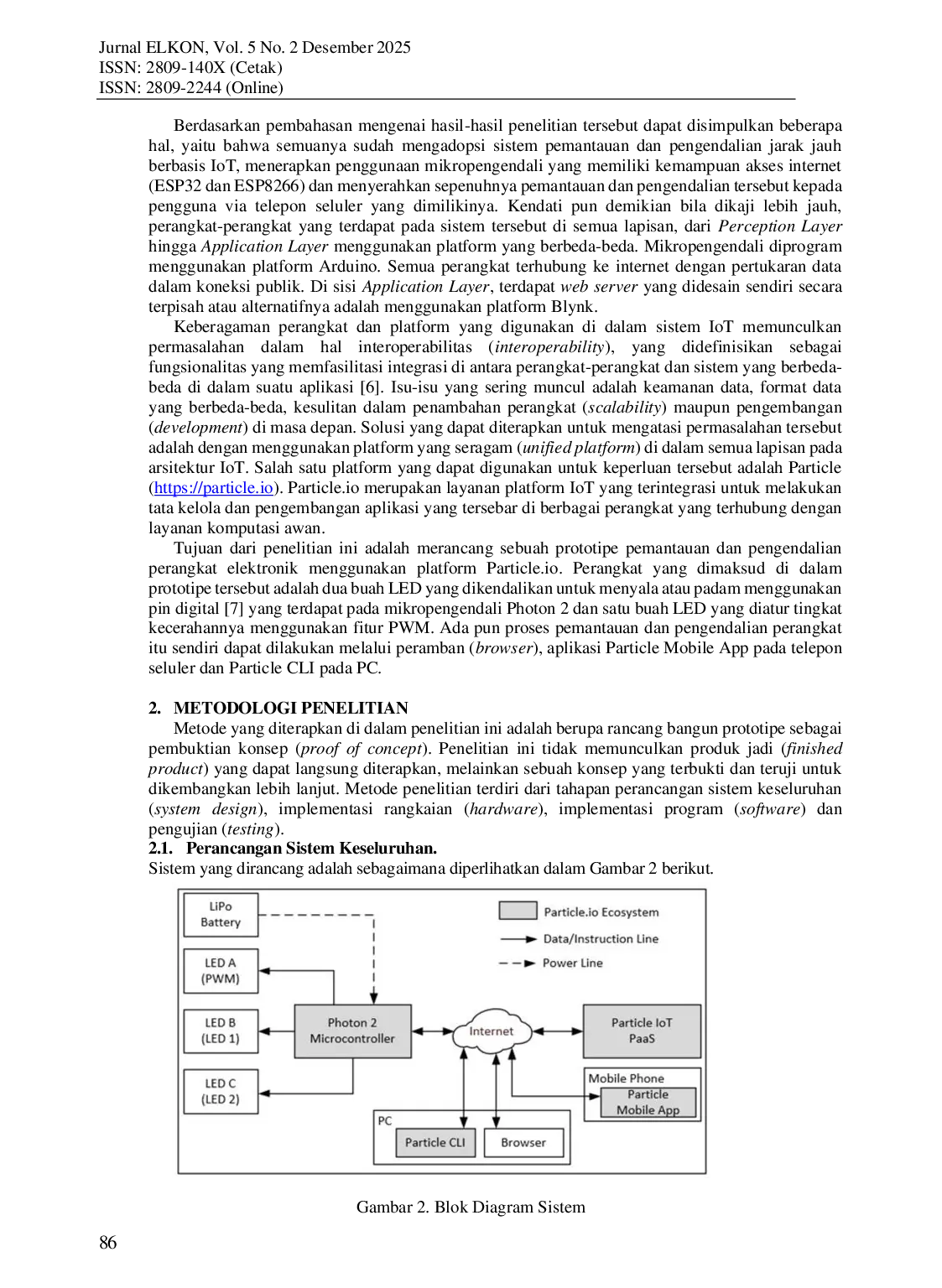 JURIS Prototipe Sistem Pemantauan Dan Pengendalian Jarak Jauh Untuk Perangkat Elektronik Menggunakan Photon 2 Dan Ekosistem Particle Io